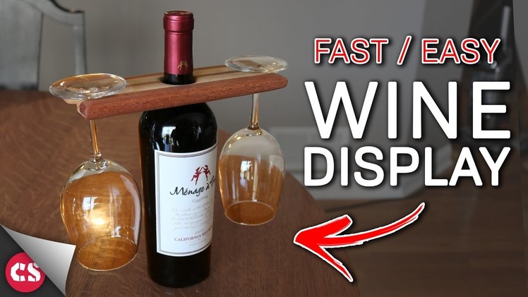 DIY Wine & Glasses Display