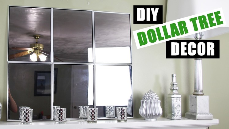 DOLLAR TREE DIY Mirror Wall Art | Dollar Store DIY Mirror Room Decor | Cheap DIY Mirror Mantle Decor