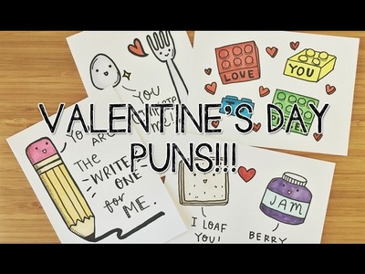 Doodle with Me : DIY Valentine's Day (PUNS!) Cards | Valentine's Day Doodles