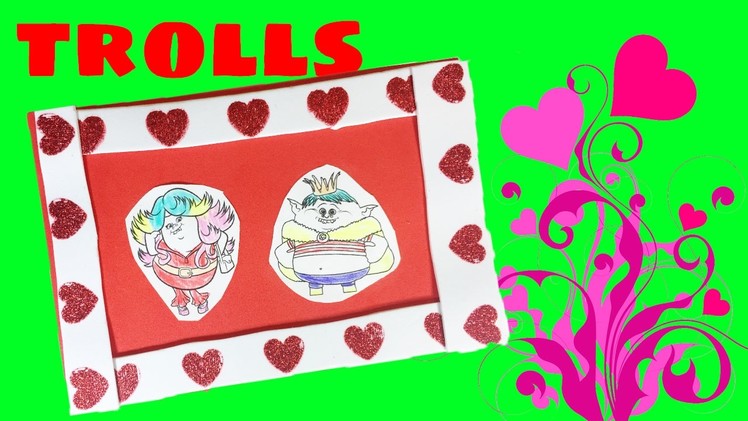 DreamWorks Trolls Valentine's Day Bridget King Gristle Fun Kids Craft DIY