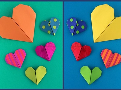 Easy Origami Heart -Make it in less than 5 minutes