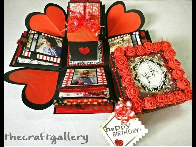 Explosion Box( 3 layer)- Handmade Gift || Valentine's Day Special Gift