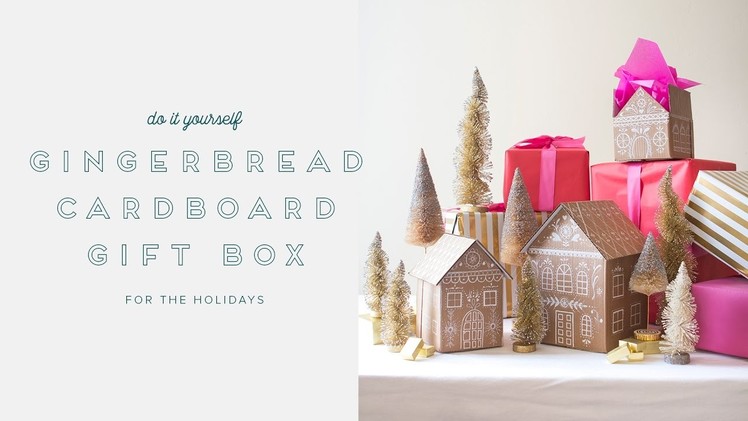 Gingerbread Gift Box tutorial