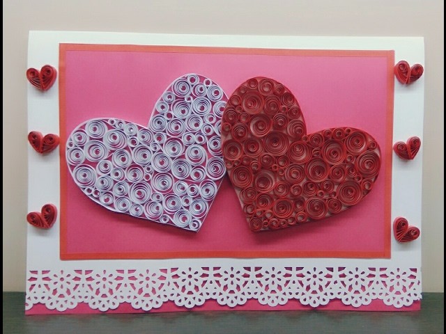 Greeting Card With Quilled Heart |Magic Quill