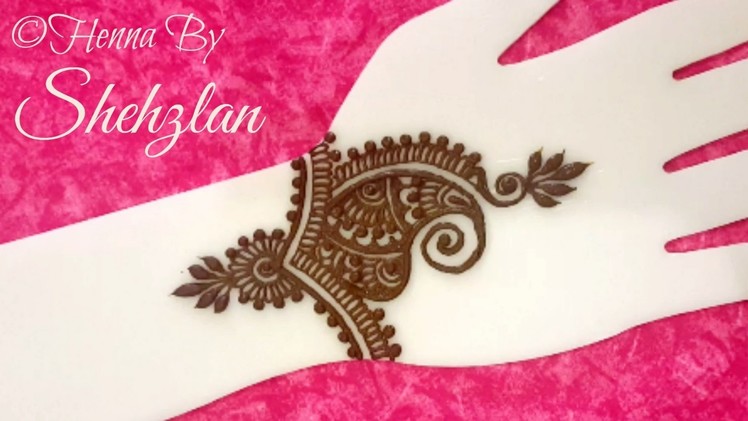 Henna By Shehzlan: How To Henna Tutorial #52 (Paisley Cuff)