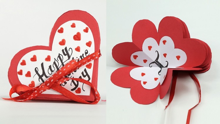 Homemade Valentine Card - DIY Valentine Accordion Flip Card