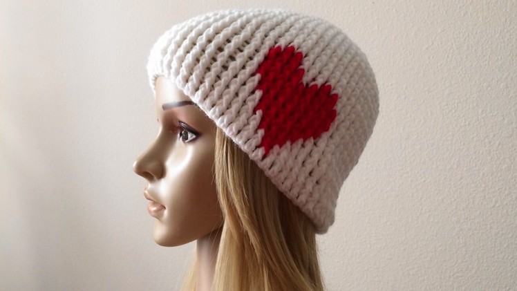 How To Crochet A Valentine's Day Hat, Lilu's Handmade Corner Video # 127