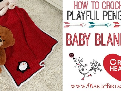 How to Crochet Playful Penguin Baby Blanket