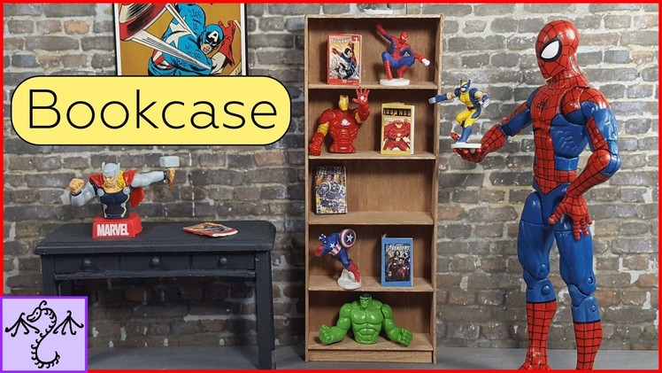 How to Make a Mini Bookcase (1.12 Scale), DIY for Dioramas or Dollhouses
