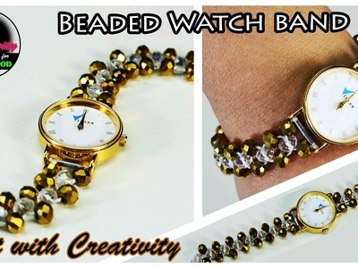How to make beaded Watch Band | DIY | Art with Creativity 150