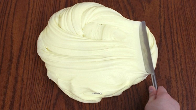 How to Make Butter Slime! DIY Soft, Stretchy Butter Slime without Clay Slime Recipe!