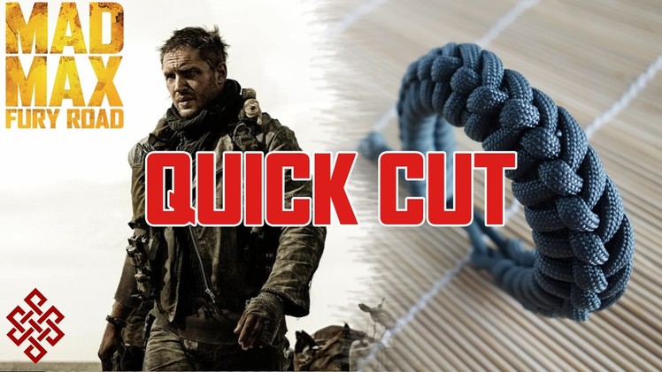 Mad Max Side Step Paracord Bracelet Tutorial Quick Cut