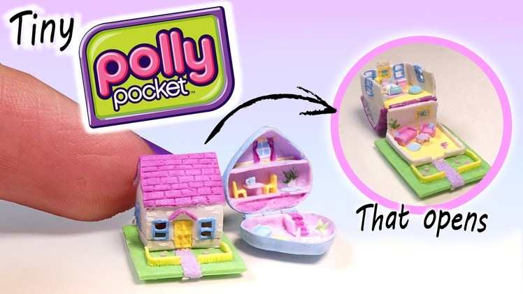Miniature Polly Pocket Dollhouse Tutorial. DIY Miniature Dollhouse