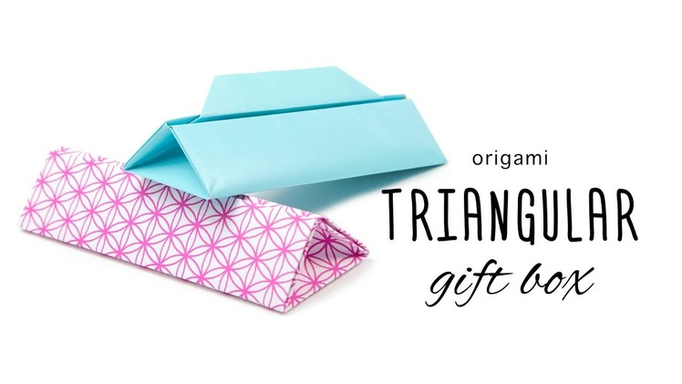 Origami Long Triangular Gift Box Tutorial ▲ DIY ▲ Paper Kawaii