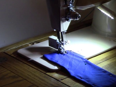 Sewing stretch fabrics on Singer 411G using double needles