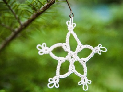 Tatted "Snowflake" Tutorial and Pattern: part one (Full Project) by RustiKate