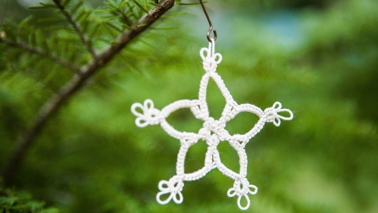 Tatted "Snowflake" Tutorial and Pattern: part one (Full Project) by RustiKate