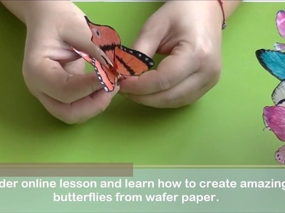 Wafer paper Butterfly Tutorial with Petya Shmarova Trailer