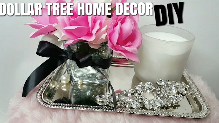 2017 DOLLAR TREE CHEAP SHABBY CHIC HOME DECOR DIY (flower vase)