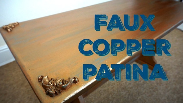 Chalk paint tutorial - Faux copper patina