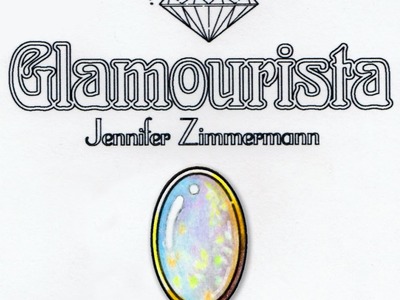 Coloring Tutorial: White Opal Gemstone, By Jennifer Zimmermann