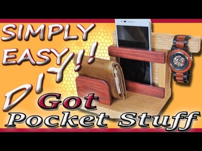 DIY Catch All. Valet tray. Smartphone Station Organizer [feat. Jord Wood Watches]