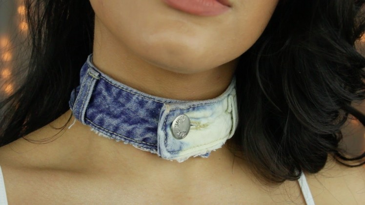 DIY DENIM CHOKER | Kirstie Florez