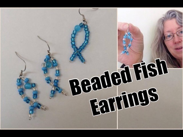 DIY Earrings Easy Beaded Fish
