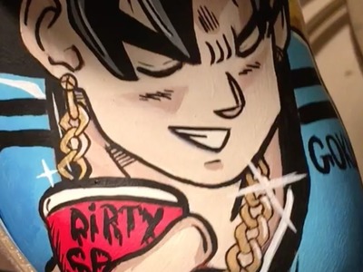 DIY How To: Custom Timberland Boots Dragonball Z Goku Timelapse FULL VIDEO