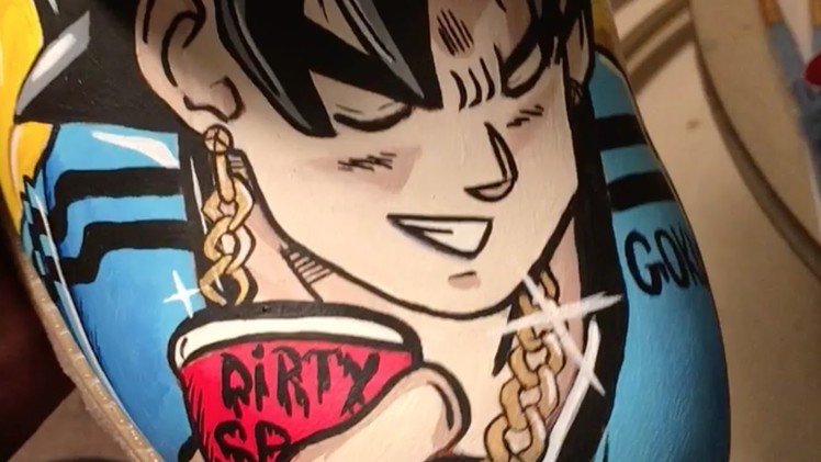 DIY How To: Custom Timberland Boots Dragonball Z Goku Timelapse FULL VIDEO