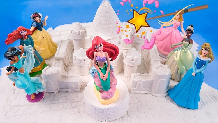 DIY How to Make Mermaid Kinetic Sand Castle Moana Coconut Pirates Attack! - By MagicPang