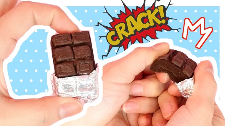 DIY Miniature Cracking Chocolate Squishy Tutorial