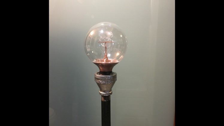 DIY Pipe Lamp.  Installing light socket in your pipe lamp