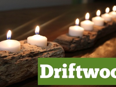 Driftwood Candle Holder | DIY Candle Project | DIY with Caitlin