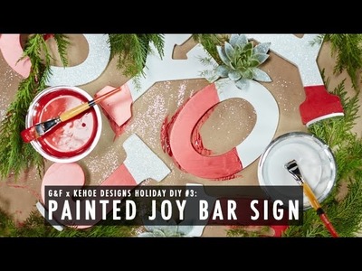 G&F x Kehoe Designs DIY: Painted Bar Sign