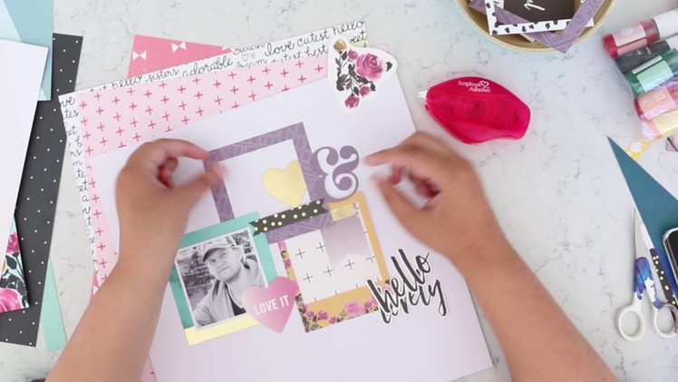 Hello Lovely - Scrapbook Process Video