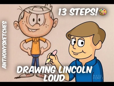 How to Draw Lincoln Loud in 13 STEPS!  | AnthonySketches |