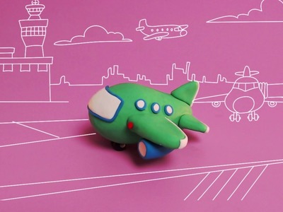 How to make  a clay Airplane - Trailer