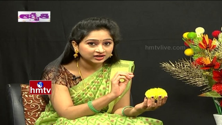 How To Make Artificial Marigold Flower | Akruthi Avani | HMTV