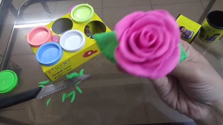 How to make clay rose - Tutorial