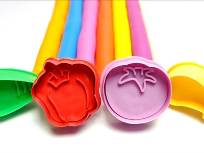 Learn English Colours with Playdough DIY Fruit Molds Videos