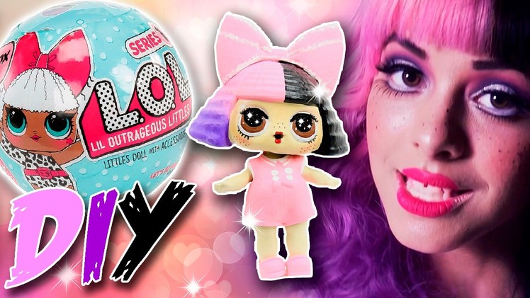 MELANIE MARTINEZ LOL Surprise Custom Doll DIY | How To Toy Tutorial | Lil Outrageous Littles Repaint