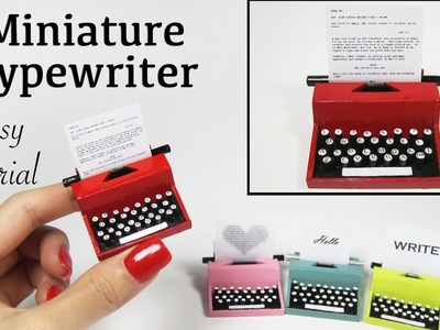 Miniature Vintage Typewriter Tutorial
