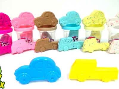 Play Doh learn Colors Cars Tuck Orbeez DIY Kinder joy Surprise Eggs