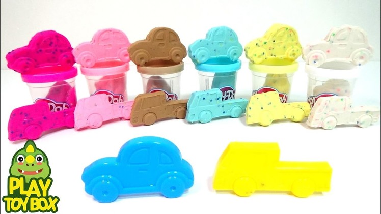 Play Doh learn Colors Cars Tuck Orbeez DIY Kinder joy Surprise Eggs