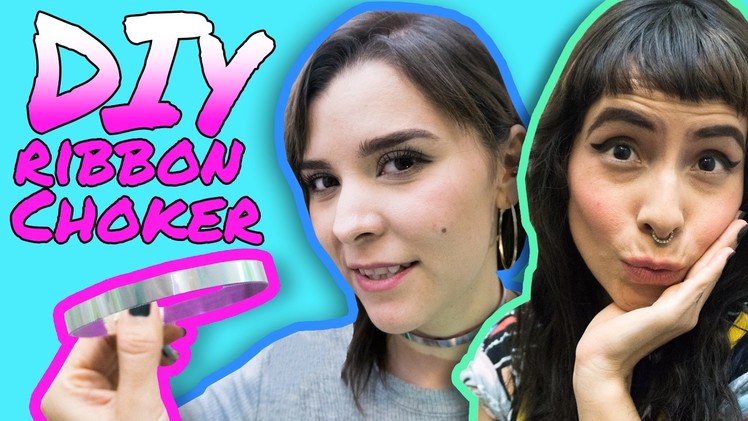 Ribbon Choker Necklace  DIY Tutorial. Do It Your Damn Self | Hissy Fit