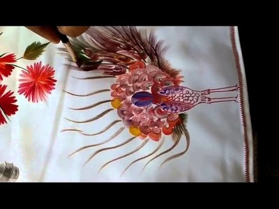 Beautiful peacock design for bedsheet or pillow covers