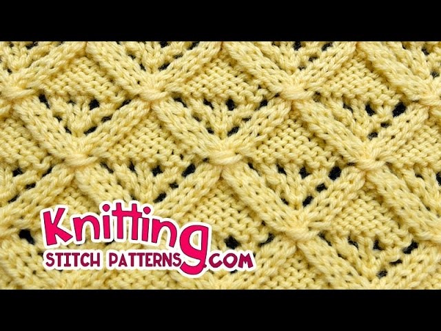 Diamond Lattice | Lace Knitting #25