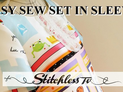 DIY how to sew a set in sleeve Easy