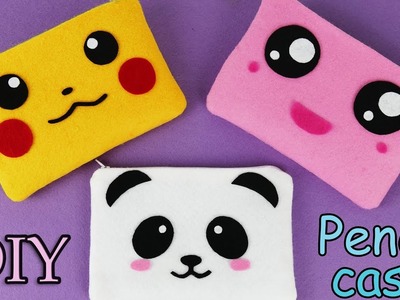DIY Pencil Case I No Sew I Pikachu I Kawaii pencil case tutorial I Pokemon I DIY gifts